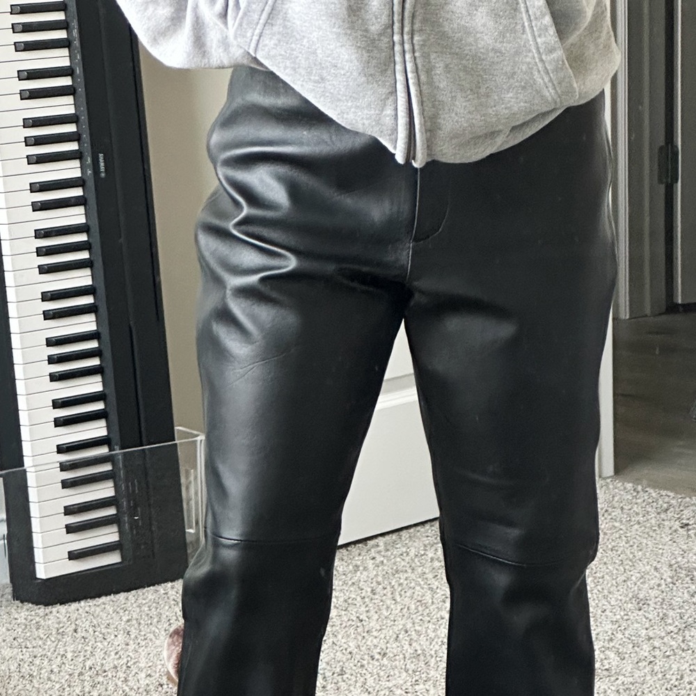 Genuine Leather Pant (Black/Fully Lined)